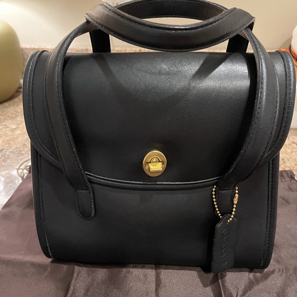 VINTAGE Coach Belmont Leather Satchel Bag - Picture 13 of 16